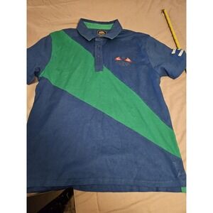 Star Clippers Shirt Mens Extra Large XL Blue Short Sleeve Golf Polo Large Stripe